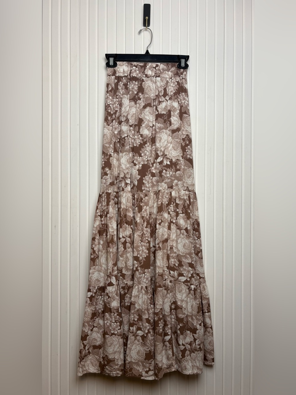Altar’d State Maxi Tiered Floral Skirt S Slit Cottagecore Prairie Boho Peasant